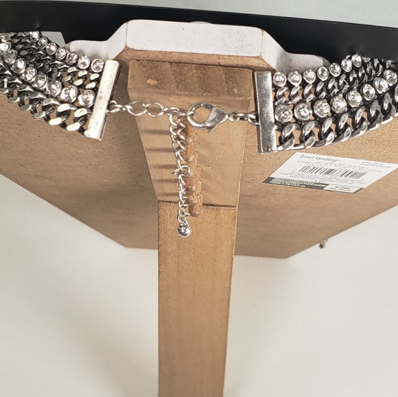 Vintage Rhinestone Bib Statement Necklace, Huge Runway Necklace, Theater Costume - Picture 5 of 13